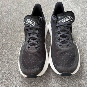 Hoka One One Mach 6 Running Shoes Men's Size 13 D Black White Athletic Sneakers
